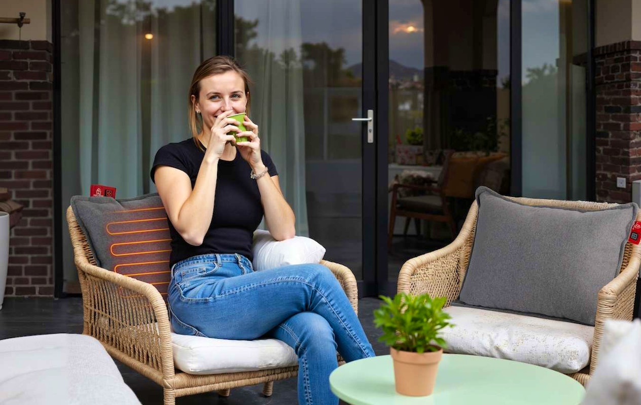 Feel Home verwarmend kussen - met 10000mAh Power bank