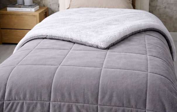 SleepMed 2-zijdige luxe sherpa deken - 140 x 200 cm