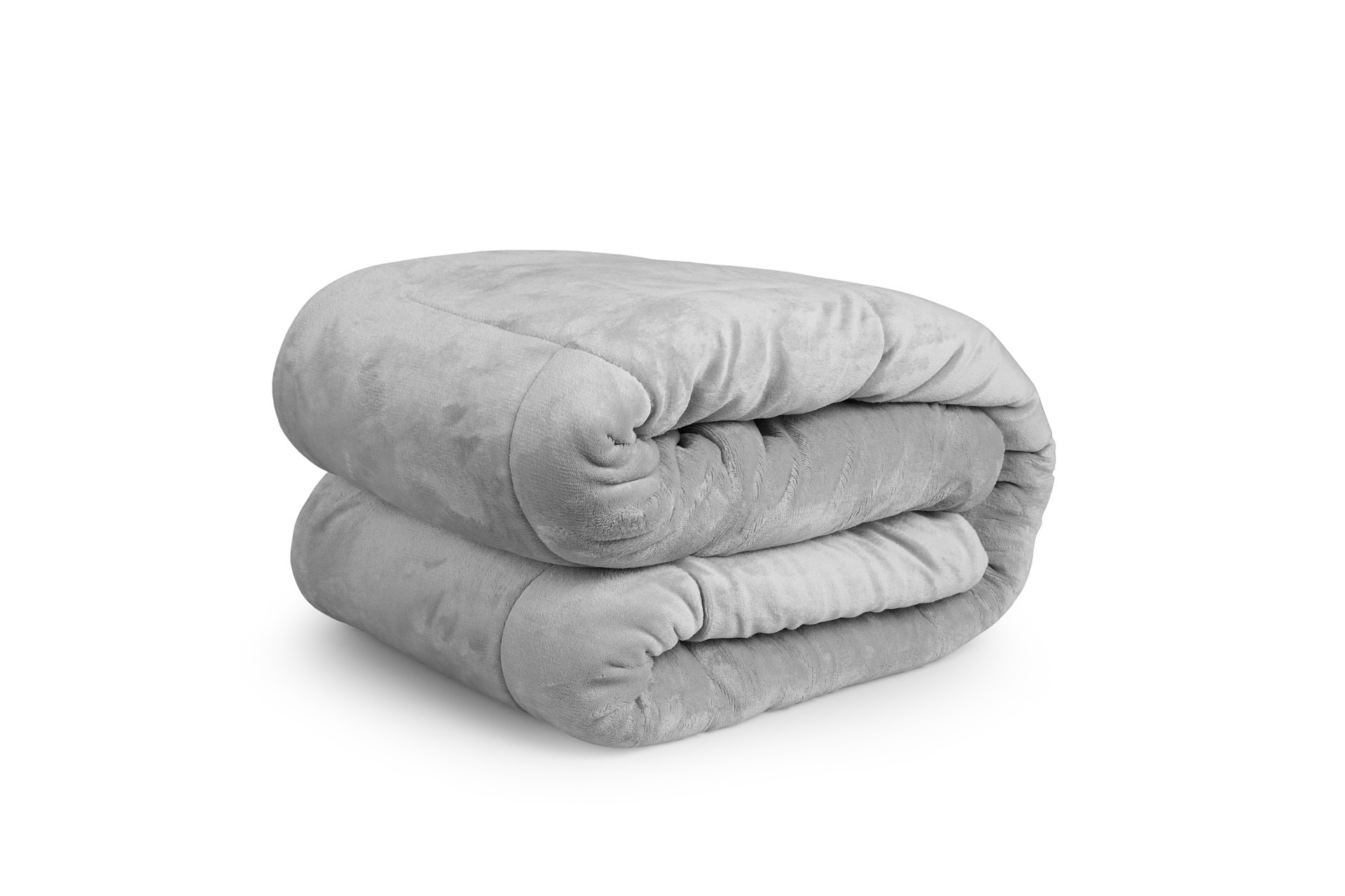 SleepMed 2-zijdige luxe sherpa deken - Lichtgrijs - 200 x 200 cm