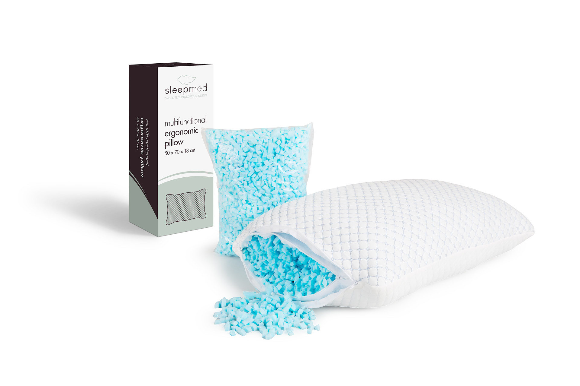 SleepMed Multifunctioneel ergonomisch kussen