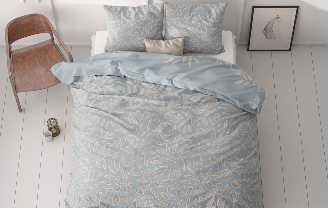 Sleeptime Classy Belia Blue Dekbedovertrek – 240x200/220 cm