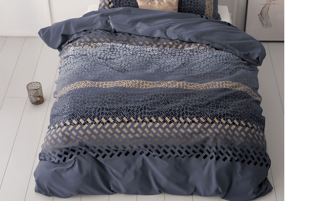 Sleeptime dekbedovertrek classy brownie luipaard bruin 240x200/220 cm