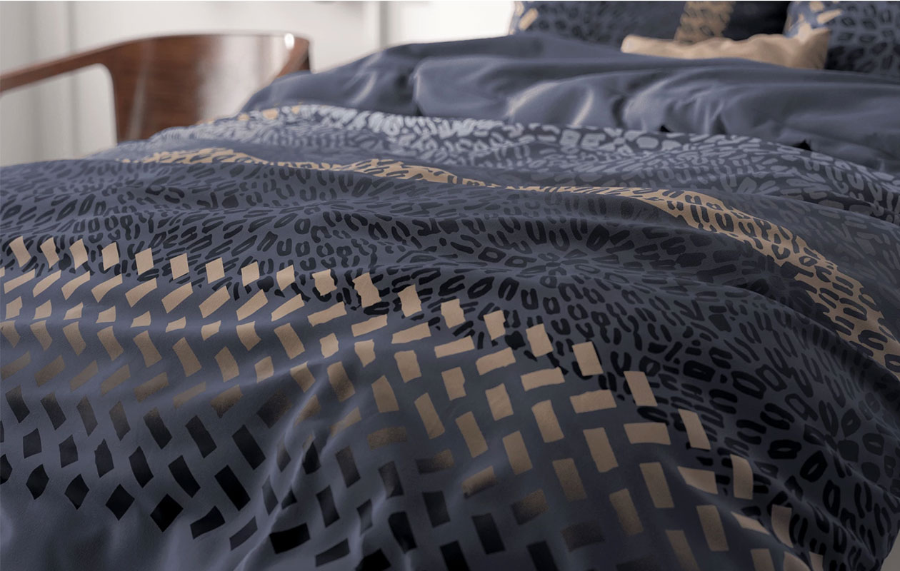 Sleeptime dekbedovertrek classy brownie luipaard bruin 240x200/220 cm