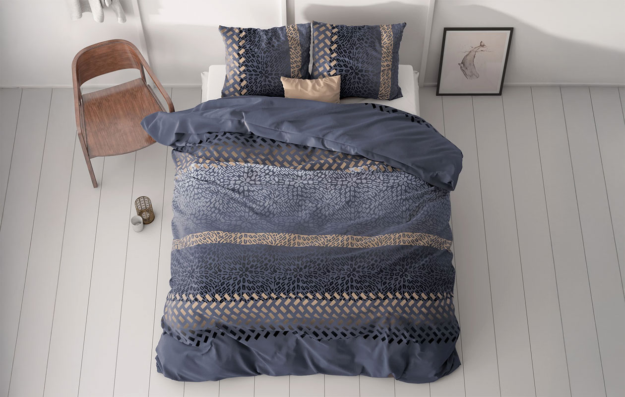 Sleeptime dekbedovertrek classy brownie luipaard bruin 240x200/220 cm