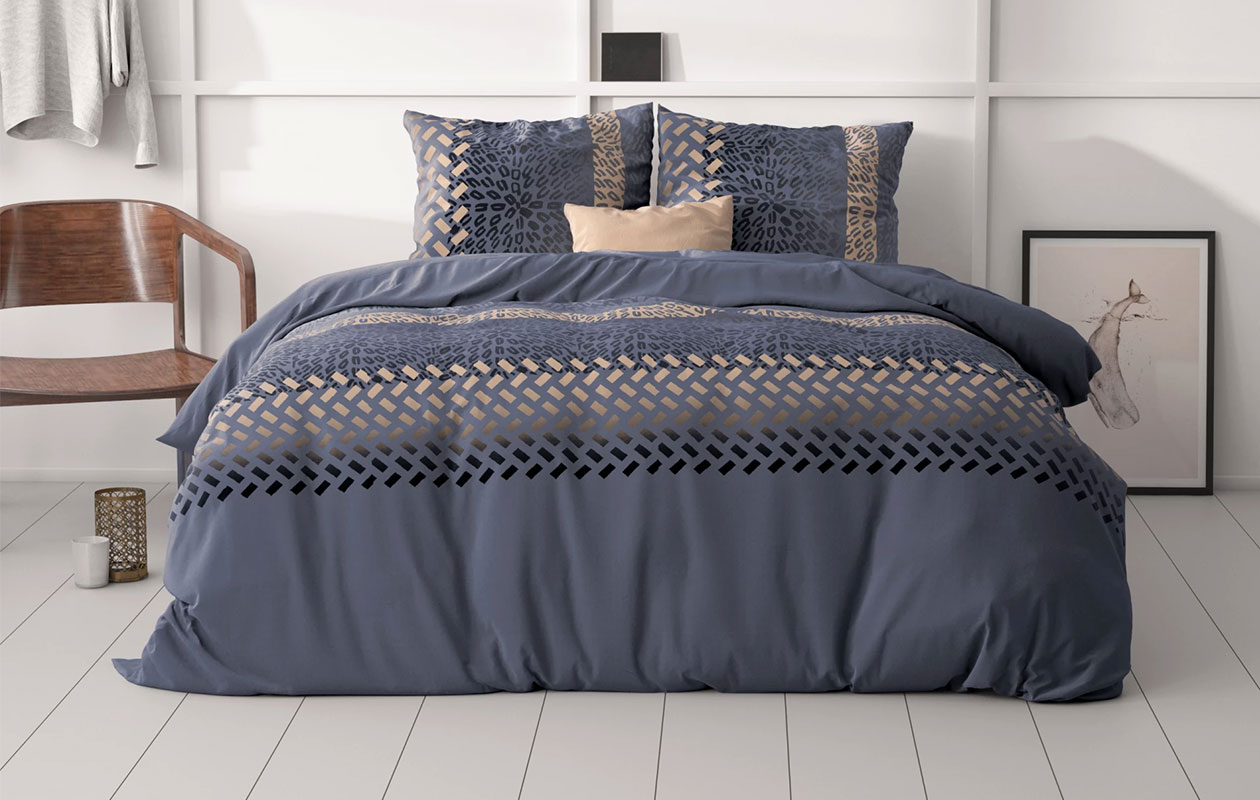 Sleeptime dekbedovertrek classy brownie luipaard bruin 240x200/220 cm