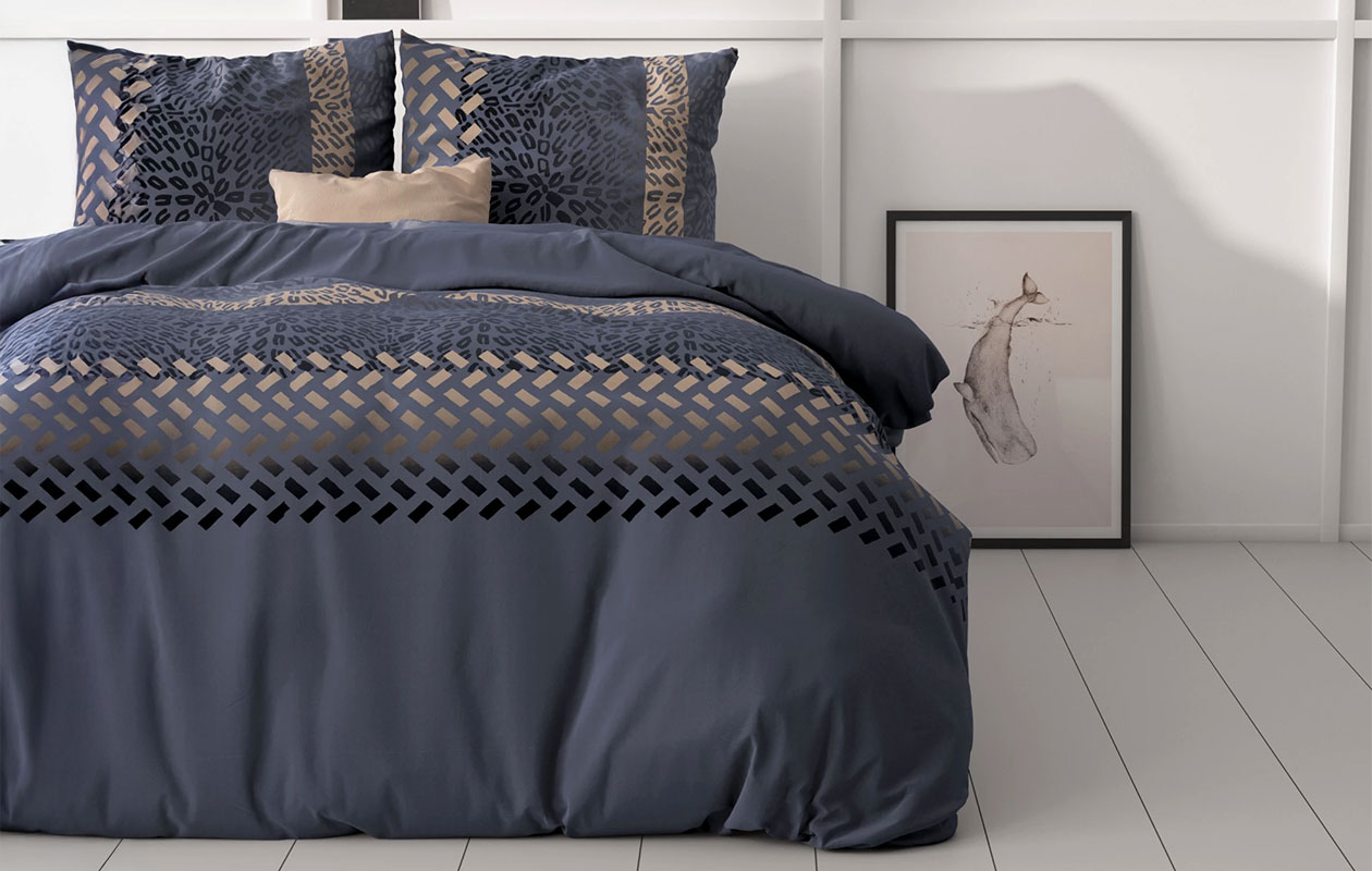 Sleeptime dekbedovertrek classy brownie luipaard bruin 240x200/220 cm