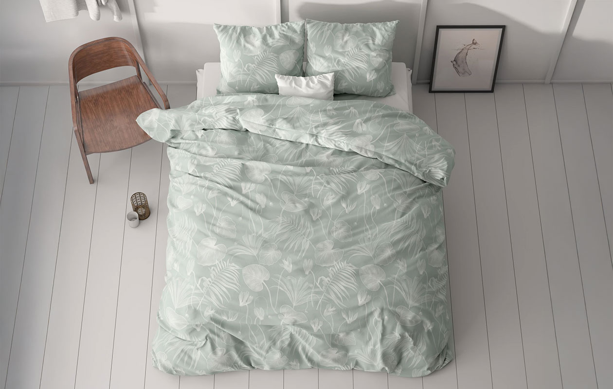 Sleeptime Classy Delight Groen Dekbedovertrek – 240x200/220 cm