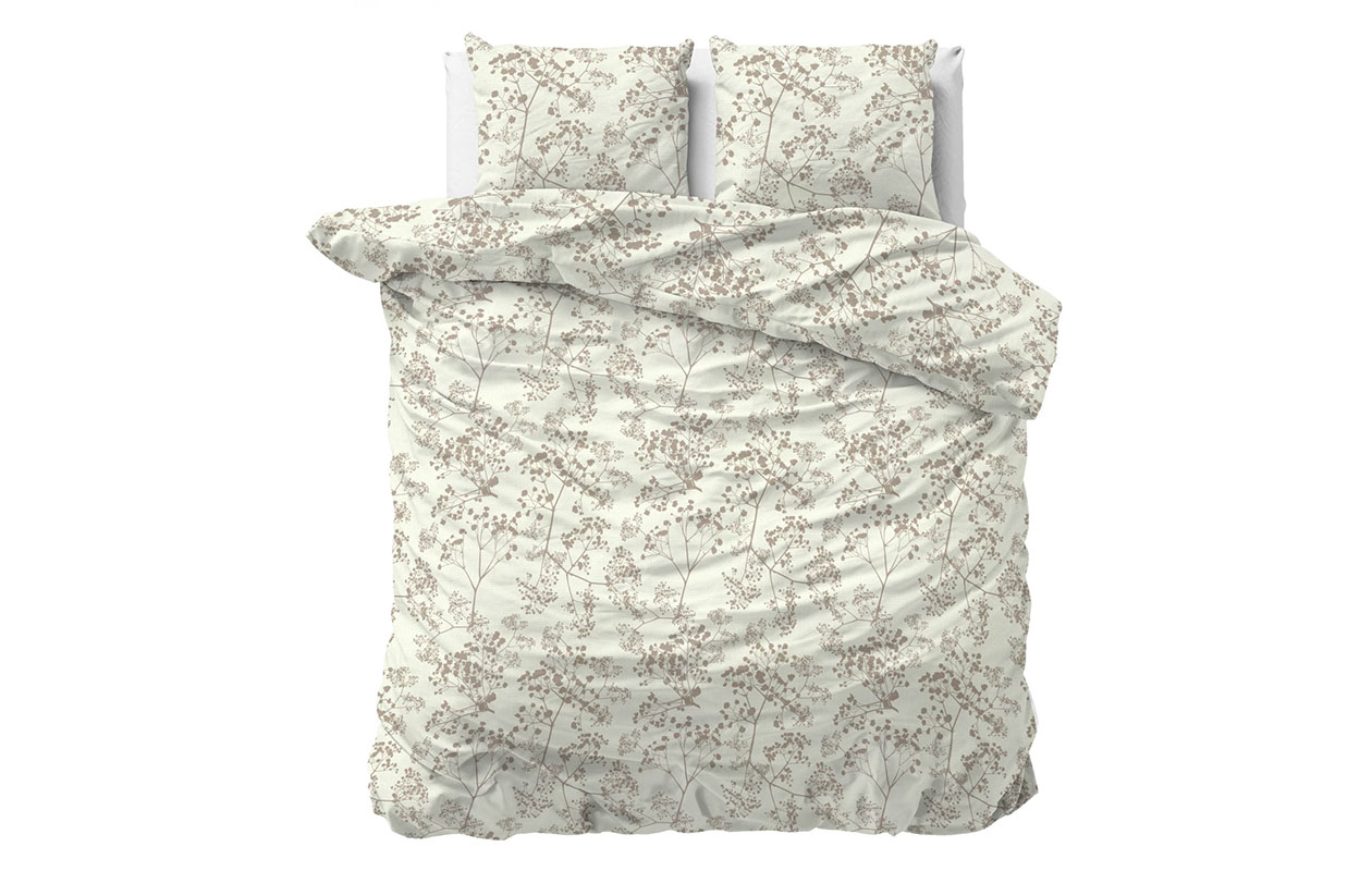 Sleeptime dekbedovertrek Classy Firdo green 240x200/220 cm