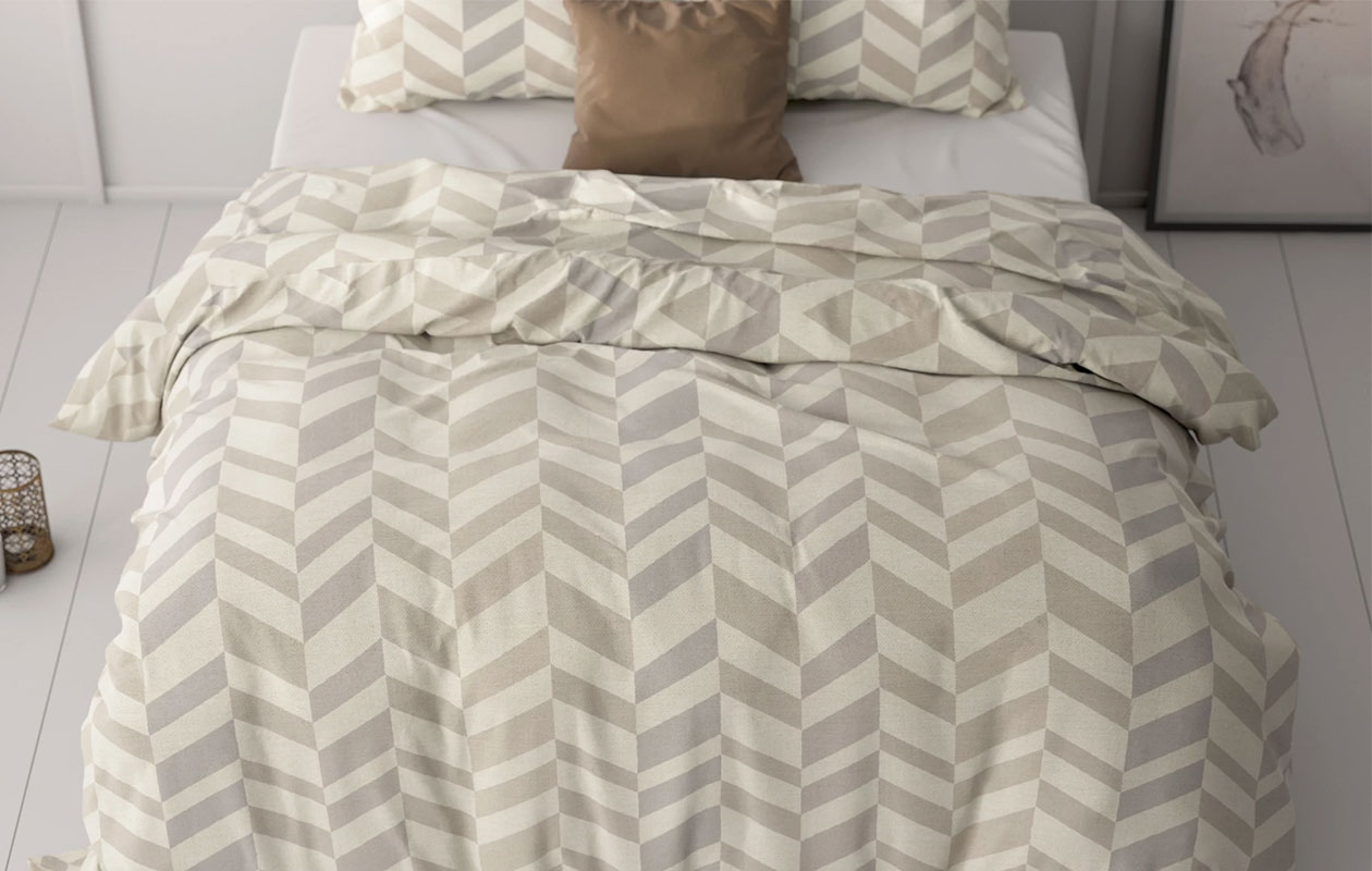 Sleeptime Classy Karel Sand Dekbedovertrek – 240x200/220 cm