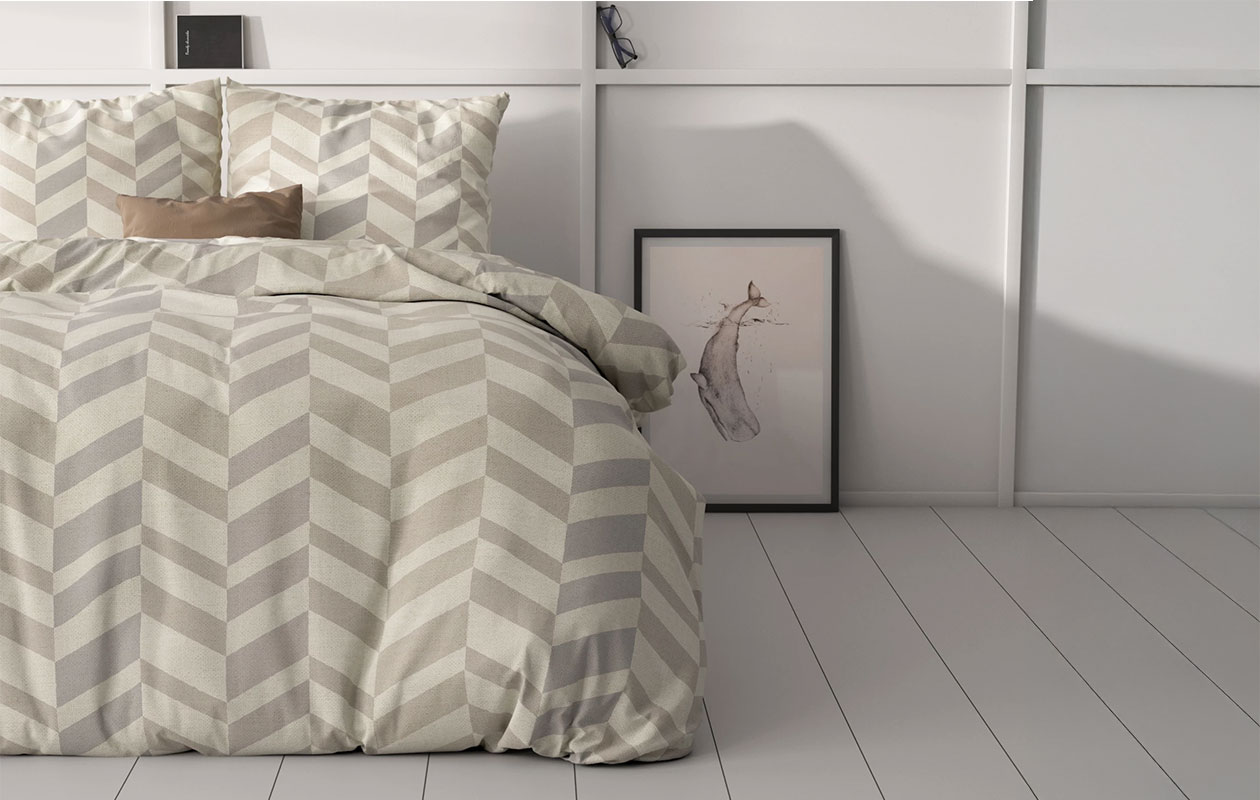 Sleeptime Classy Karel Sand Dekbedovertrek – 240x200/220 cm