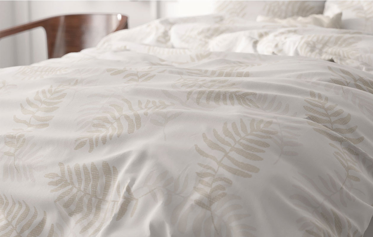 Housse de couette Sleeptime Classy Luxe - Blanc