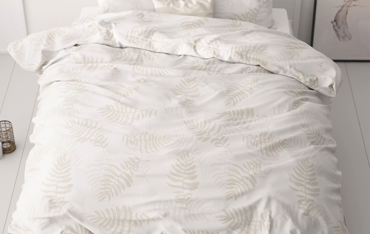 Housse de couette Sleeptime Classy Luxe - Blanc