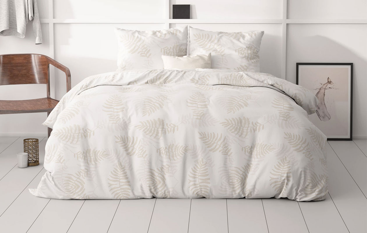 Housse de couette Sleeptime Classy Luxe - Blanc