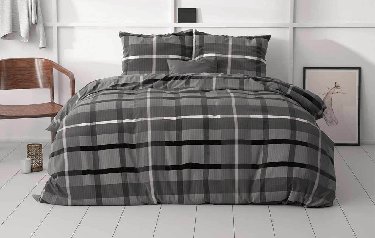 Sleeptime Classy Vintage Check Dekbedovertrek – 240x200/220 cm