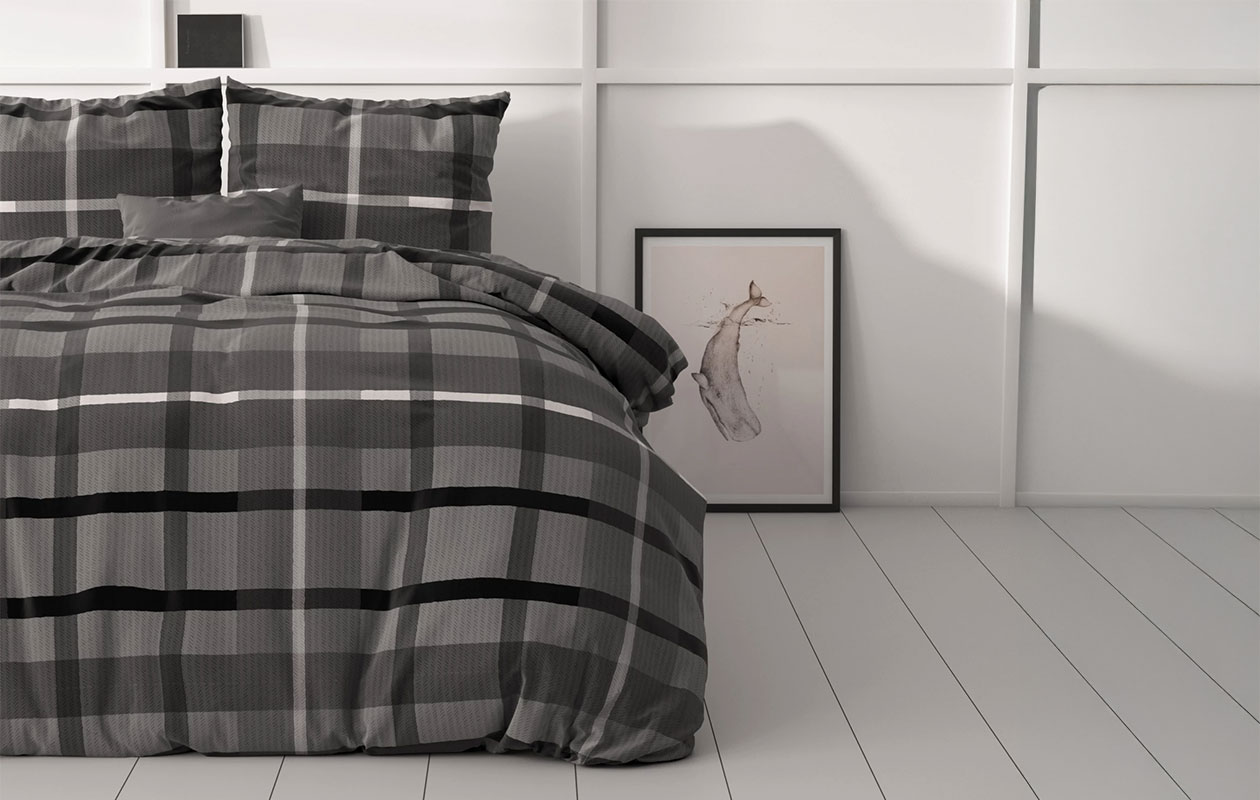 Sleeptime Classy Vintage Check Dekbedovertrek – 240x200/220 cm