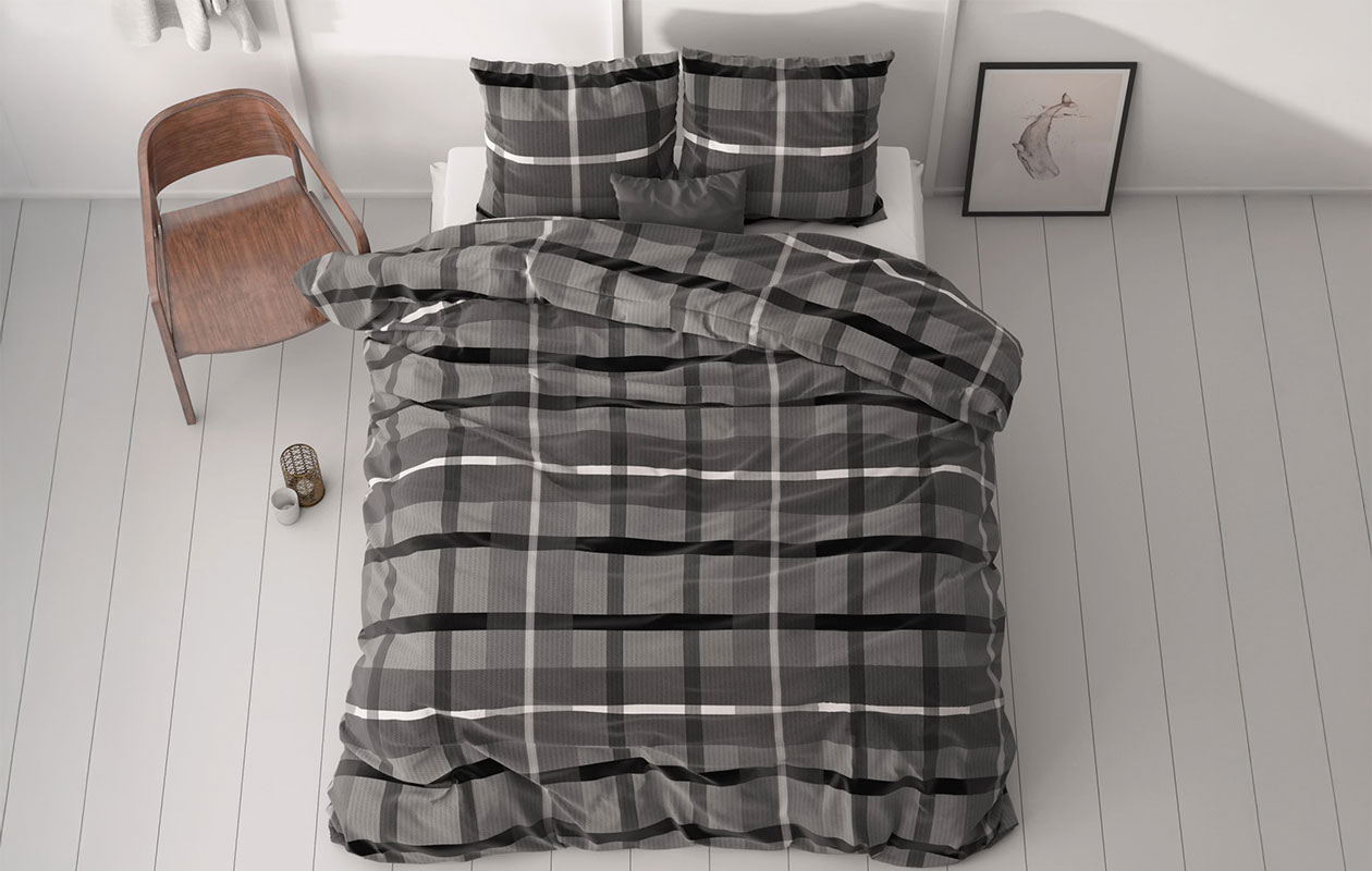 Sleeptime Classy Vintage Check Dekbedovertrek – 240x200/220 cm