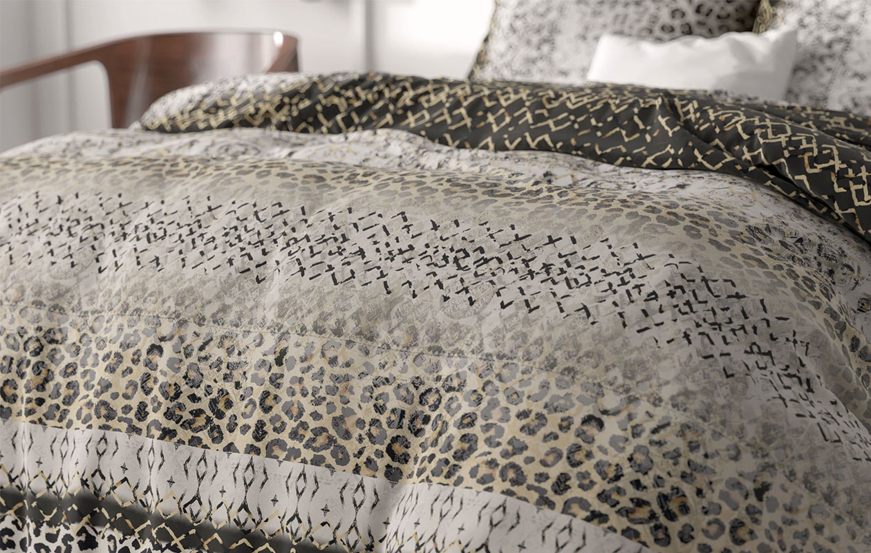 Housse de couette Sleeptime Classy September grise