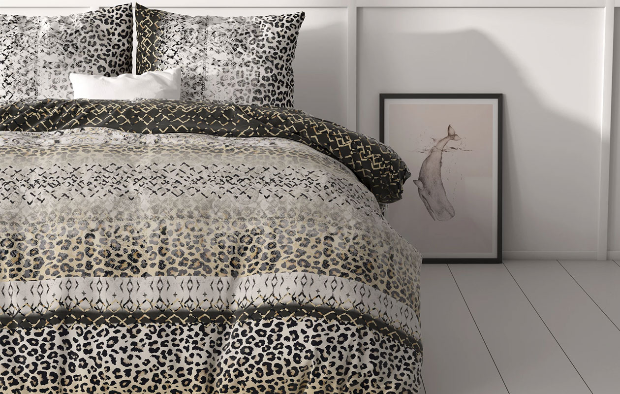 Housse de couette Sleeptime Classy September grise