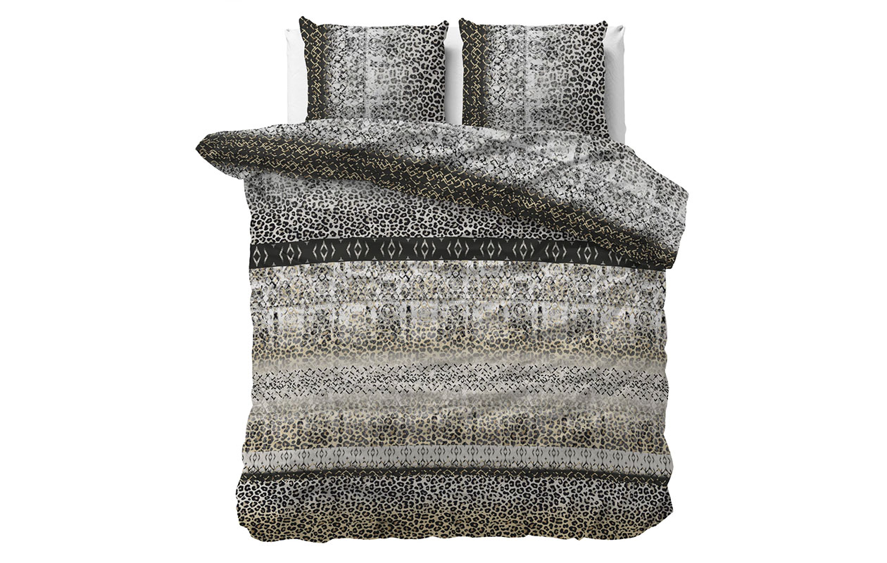 Housse de couette Sleeptime Classy September grise
