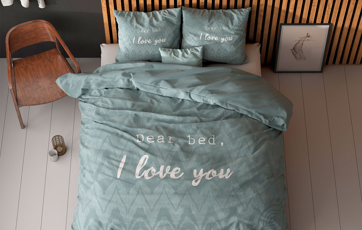 Sleeptime Dekbedovertrek I love bed - (240x200/220cm)