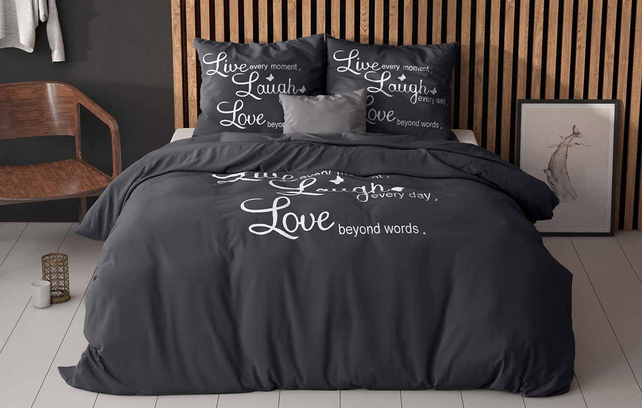 Sleeptime Dekbedovertrek Live, Laugh and Love - (240x220/200)