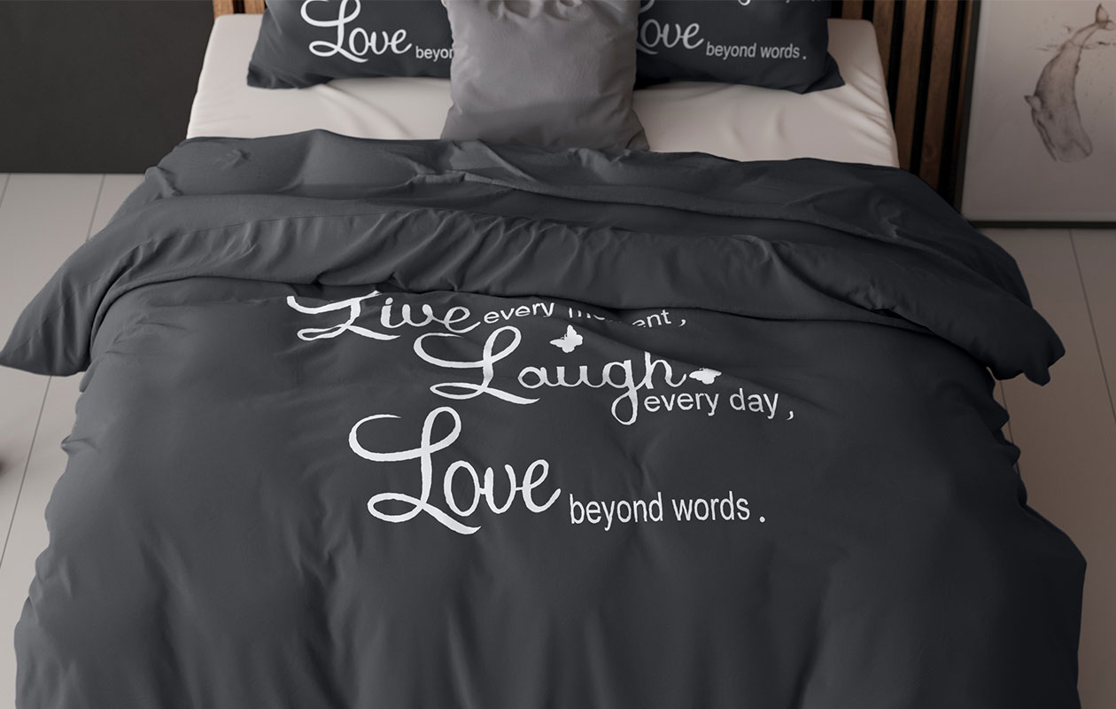 Sleeptime Dekbedovertrek Live, Laugh and Love - (240x220/200)