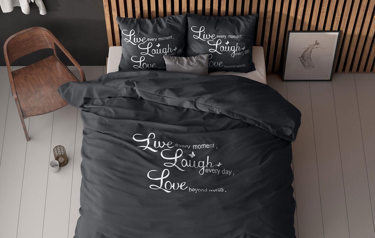 Sleeptime Dekbedovertrek Live, Laugh and Love - (240x220/200)
