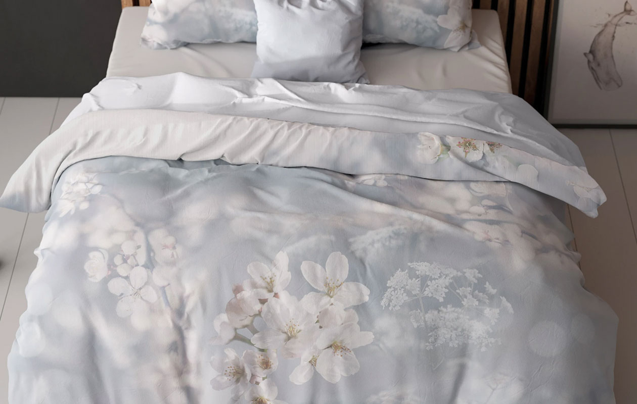 Sleeptime Essentials Frost Nature Blue Dekbedovertrek – 240x200/220 cm