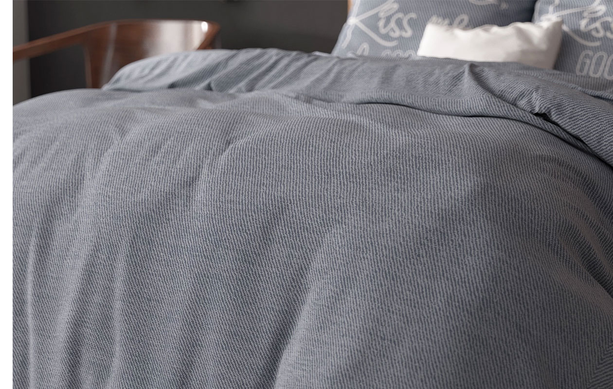 Sleeptime dekbedovertrek Kiss Me Blue 240x200/220 cm