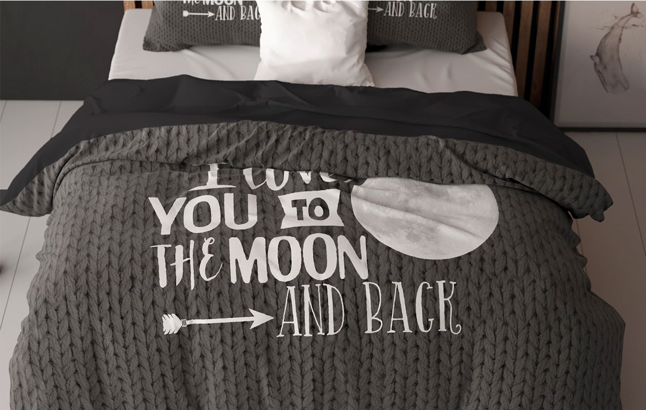 Sleeptime dekbedovertrek essentials Moon and Back 240x200/220 cm