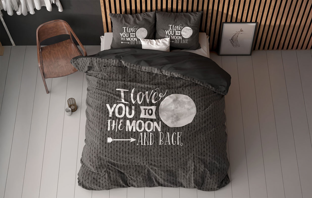 Sleeptime dekbedovertrek essentials Moon and Back 240x200/220 cm