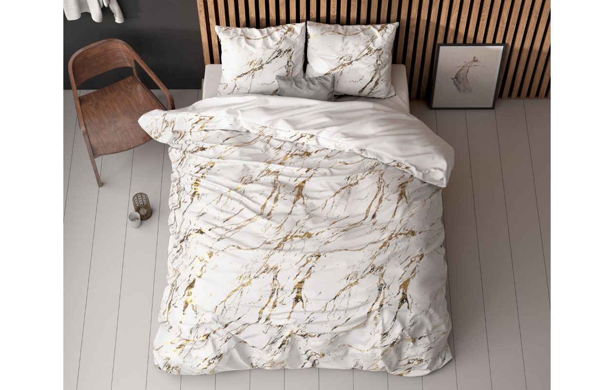 Sleeptime Glamour Marble Wit 240 x 220 cm