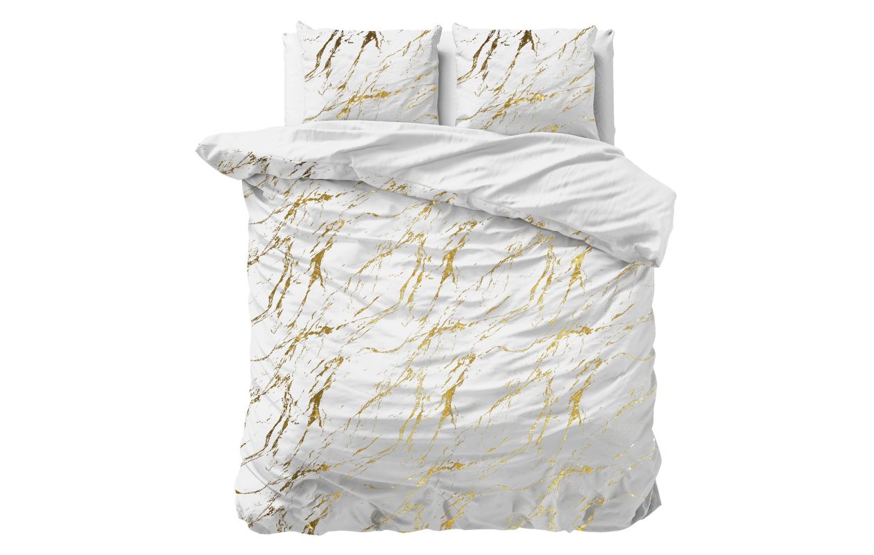 Sleeptime Glamour Marble Wit 240 x 220 cm