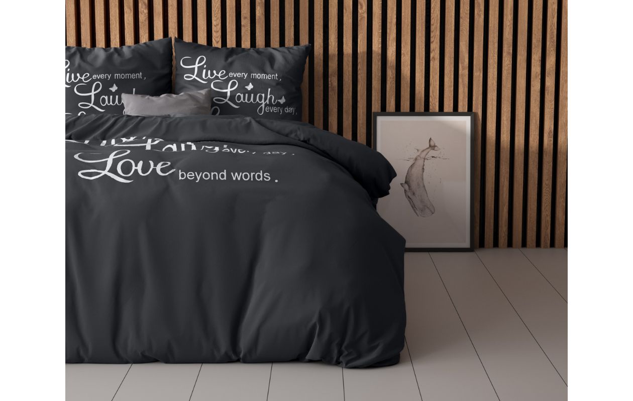 Sleeptime dekbedovertrek Live, Laugh & Love 200 x 200/220