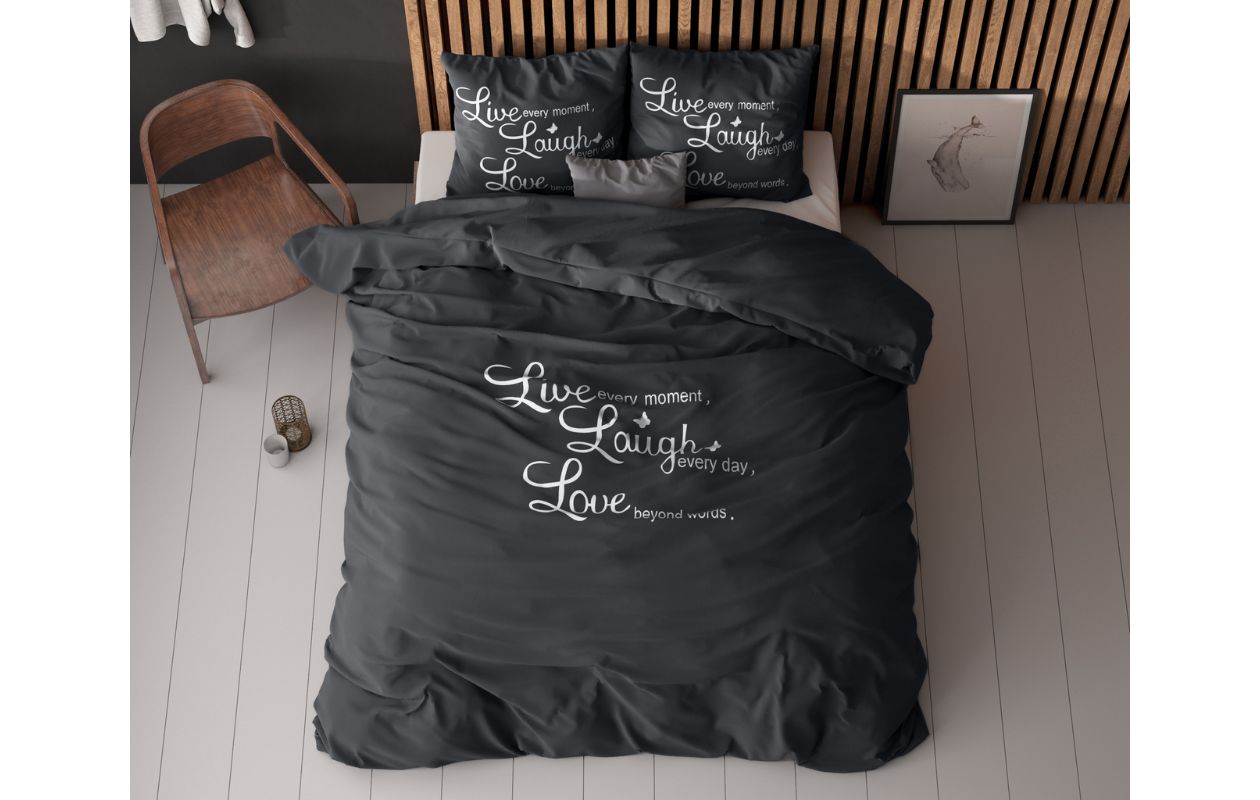 Sleeptime dekbedovertrek Live, Laugh & Love 200 x 200/220