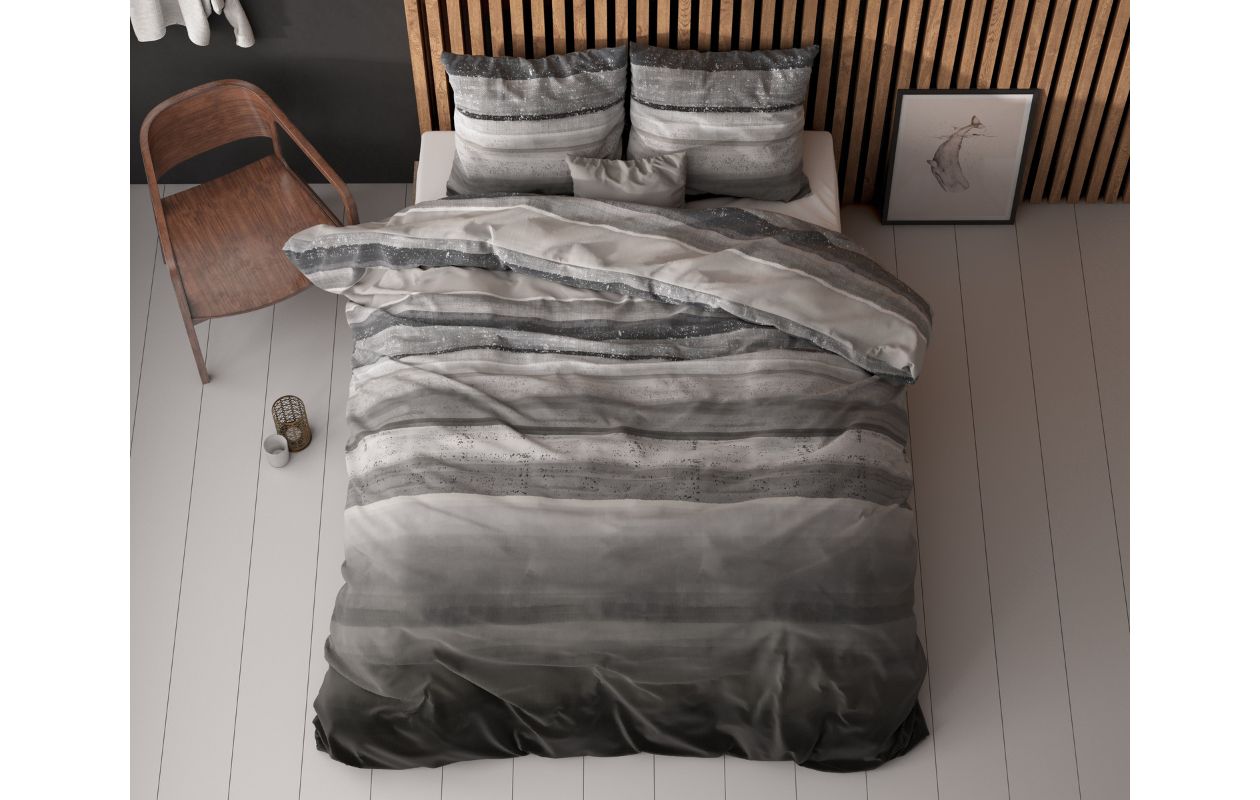 Sleeptime dekbedovertrek Marcus Taupe 240 x 220