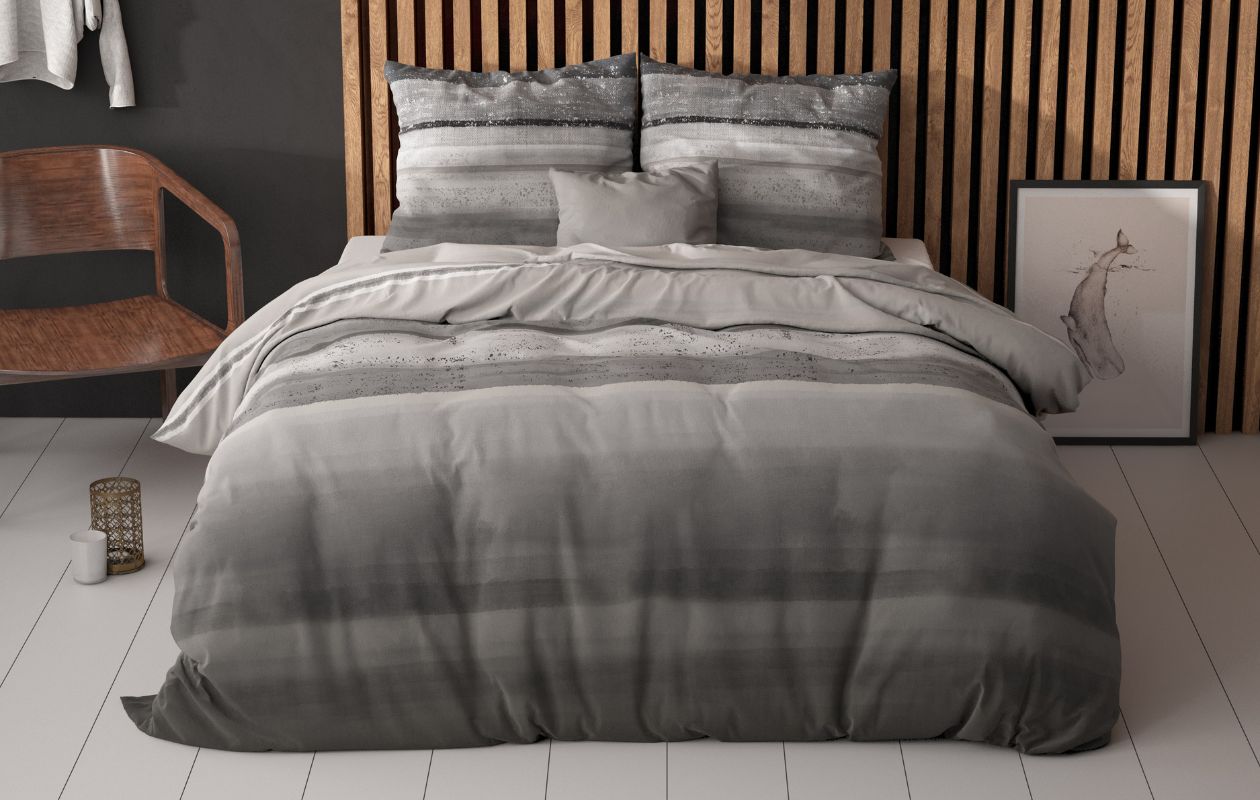 Sleeptime dekbedovertrek Marcus Taupe 240 x 220