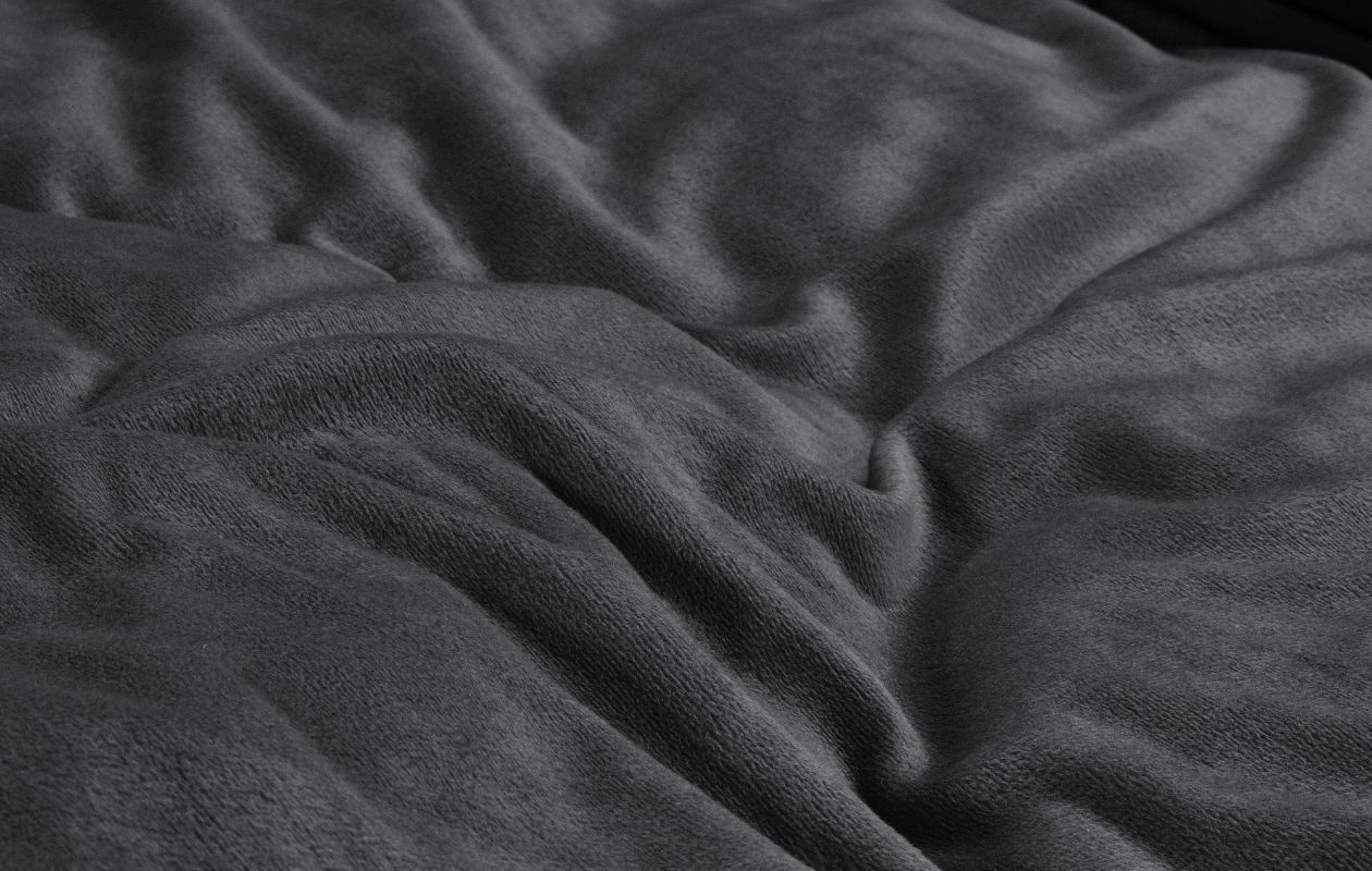 Sleeptime dekbedovertrek velvet antraciet 240 x 200/220 cm
