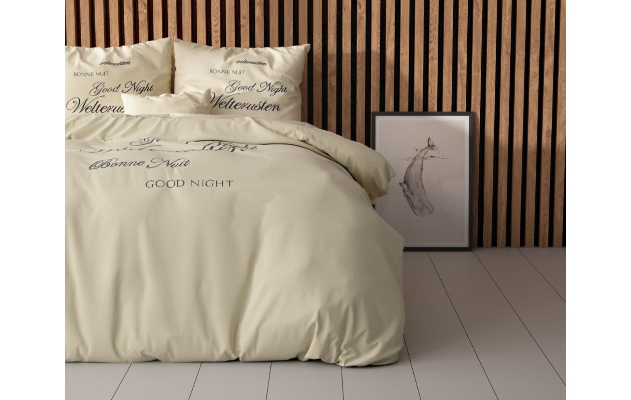 Sleeptime Welterusten Dekbedovertrekset Creme 240 x 200/220