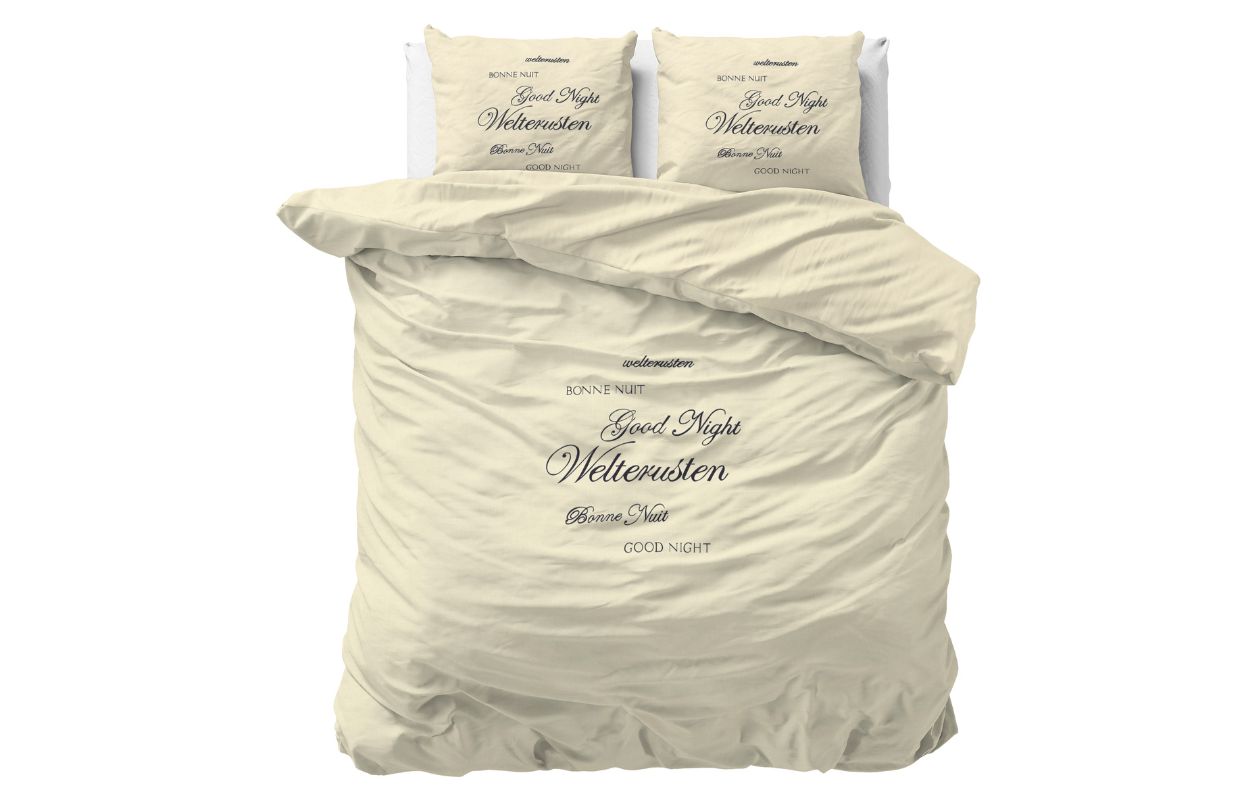 Sleeptime Welterusten Dekbedovertrekset Creme 240 x 200/220