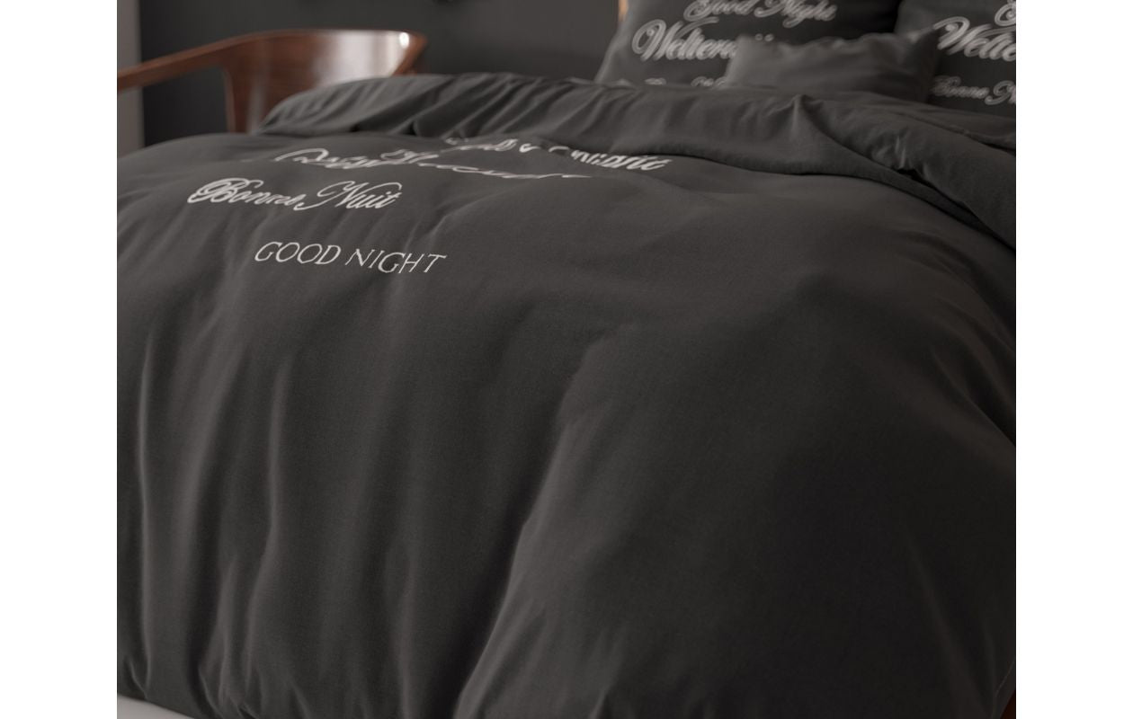 Sleeptime Dekbedovertrekset Welterusten Zwart 240 x 200/220