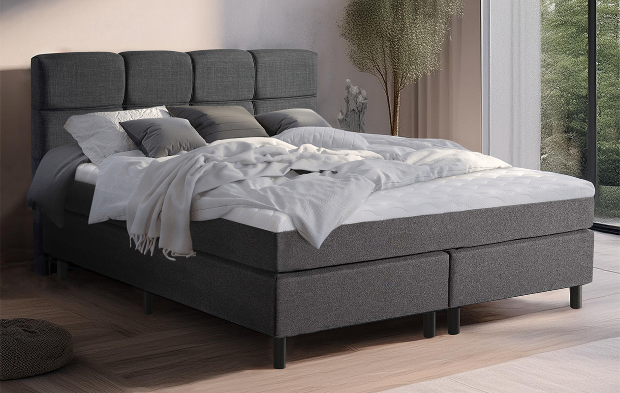 Valentina boxspringset 180x200 antraciet