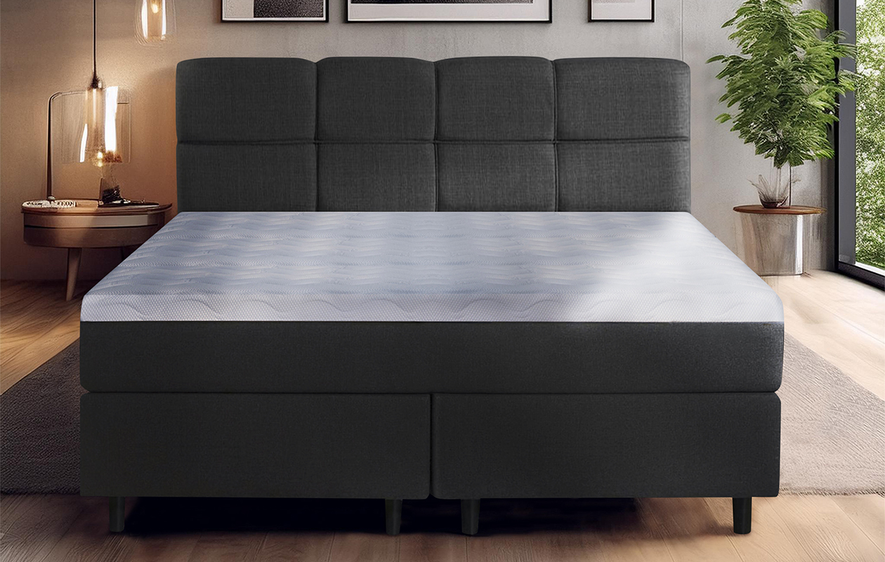 Valentina boxspringset 180x200 antraciet