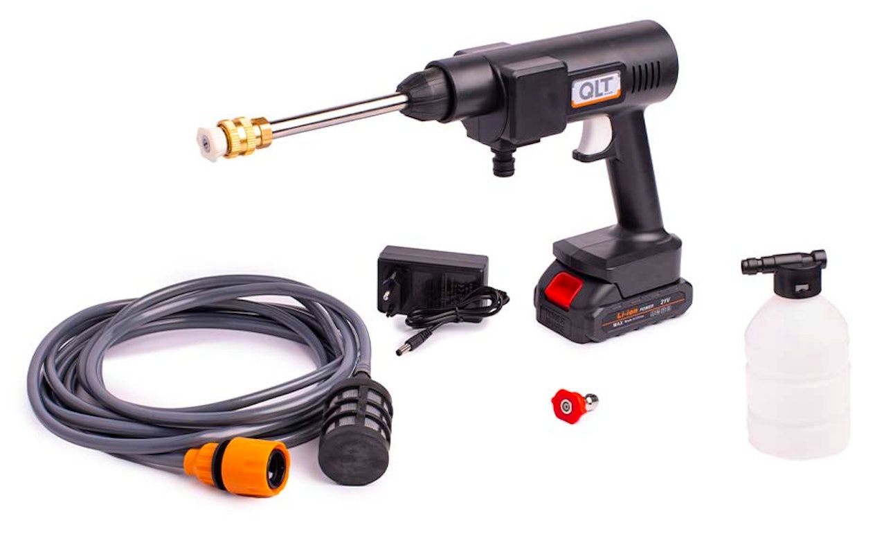 Snoerloze hogedrukreiniger van QLT (10 bar)