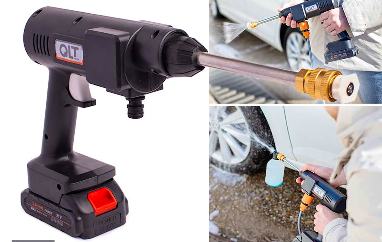 Snoerloze hogedrukreiniger van QLT (10 bar)