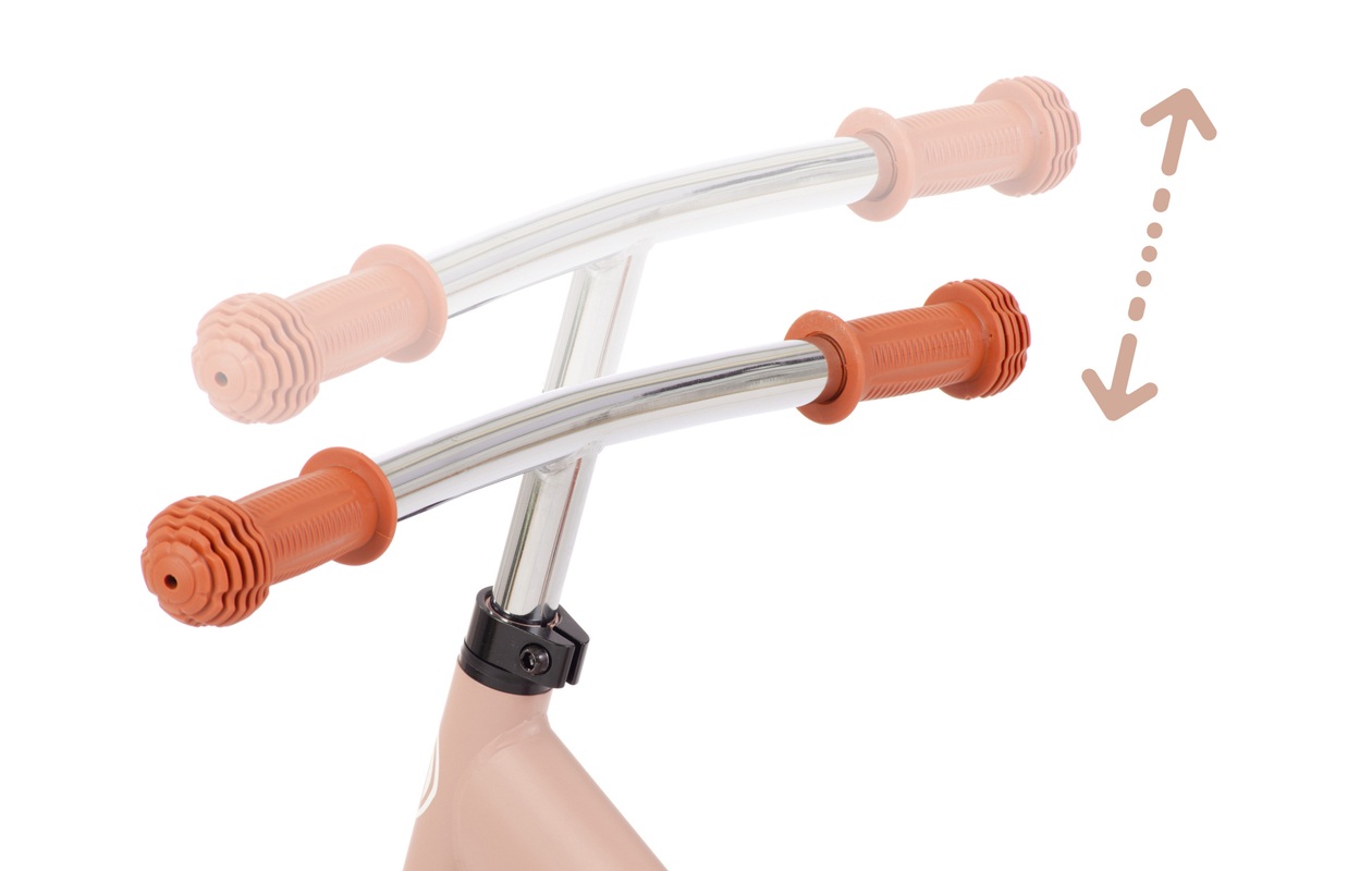 AMIGO Hopper Loopfiets - 12 inch - Verstelbaar - Roze