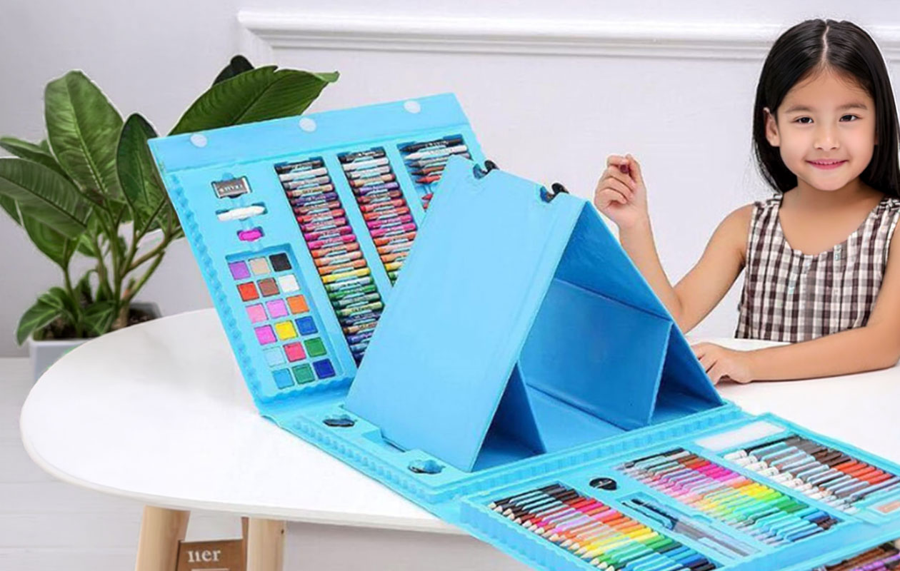 Artimaster 208-delige kunstset met pop-up ezel