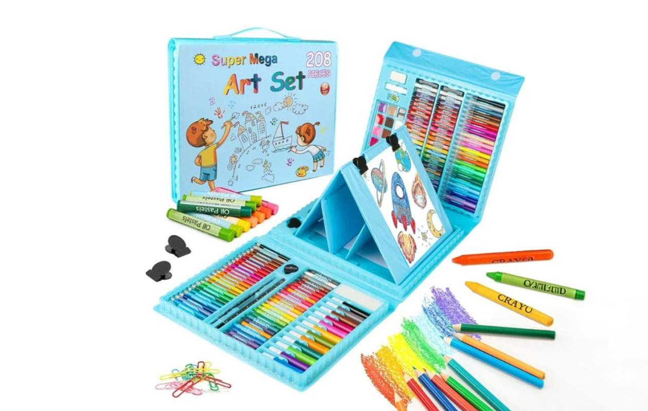 Artimaster 208-delige kunstset met pop-up ezel