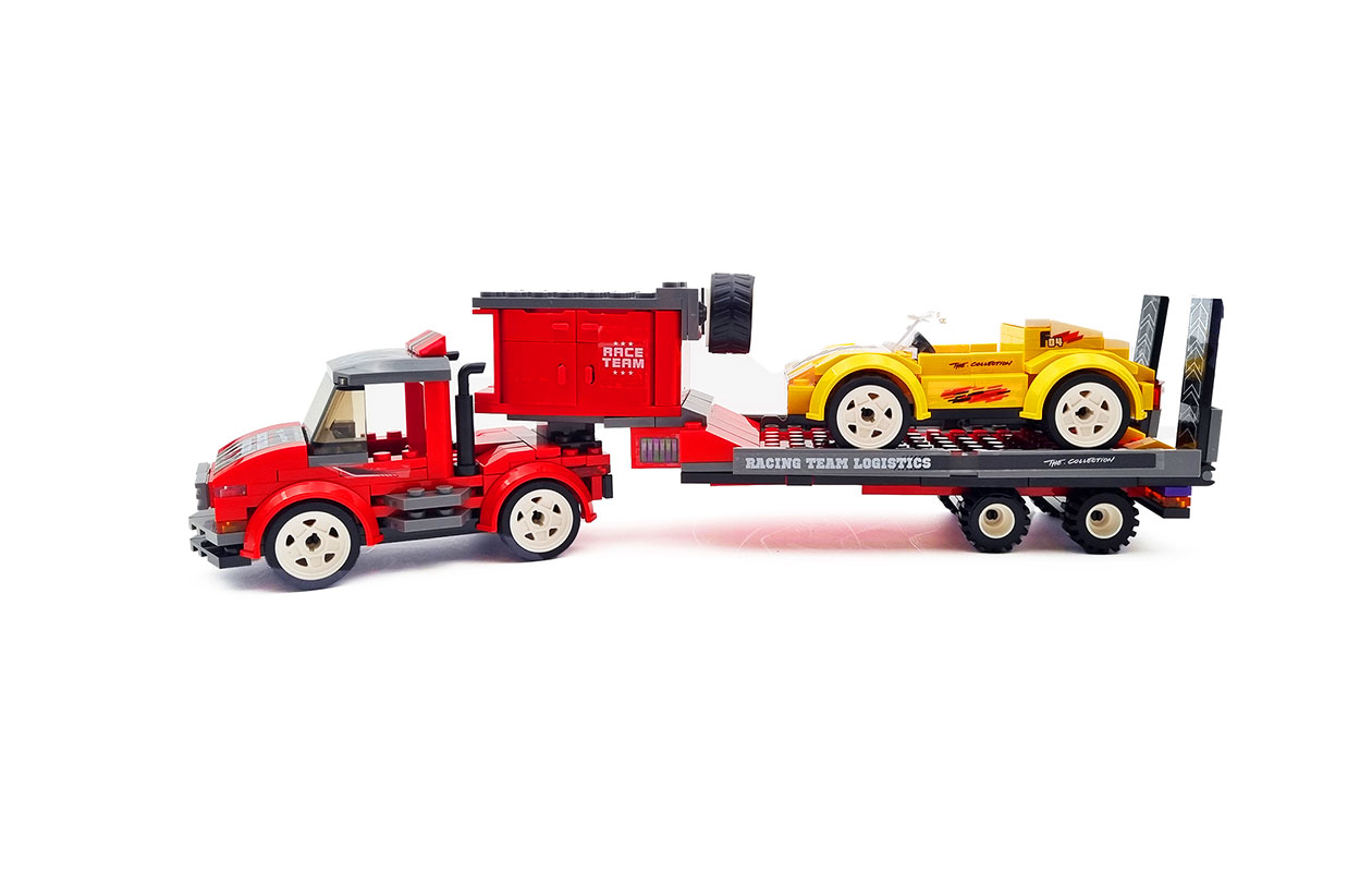 Ensemble de blocs de construction Blocki - Transporteur de voitures