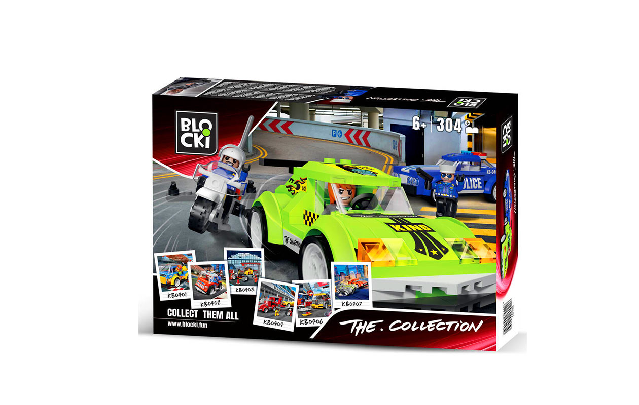 Blocki Bouwblokken-set – City Racing